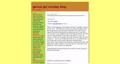 Desktop Screenshot of girlmondayblog.davidchatt.com