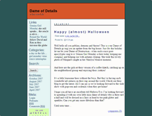 Tablet Screenshot of dameofdetails.davidchatt.com